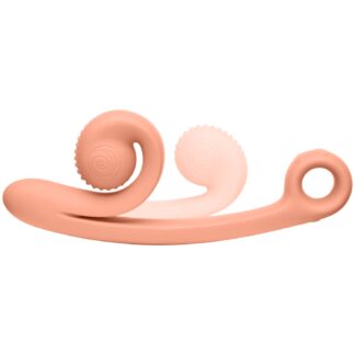 Snail Vibe Curve Rechargeable Dual Stimulator - Nude