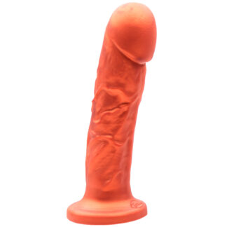 Tantus Goliath Vibrating Super Soft Dildo 7.5 Inch - Orange